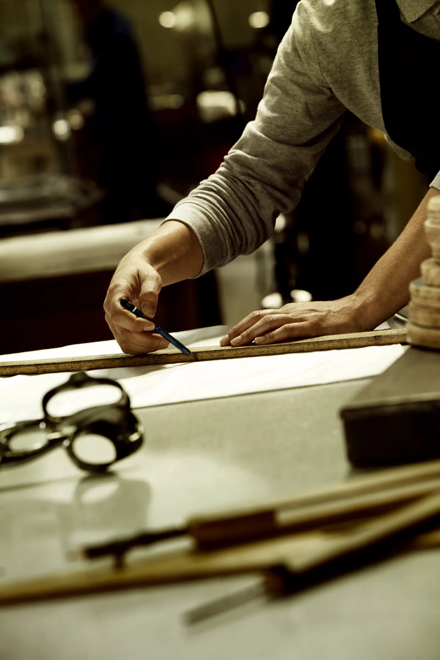 Traçage d'une ligne de couture