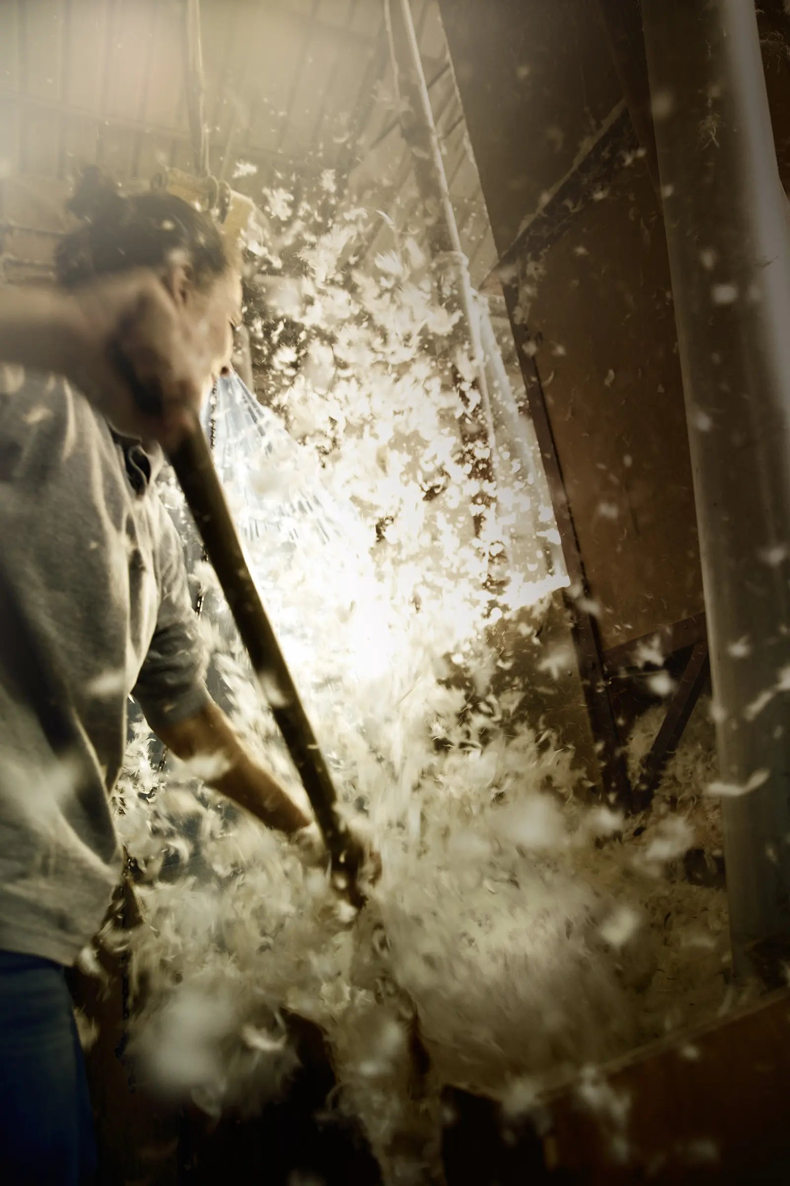 Surmatelas plume Prestige® naturel - Effet nuage-5